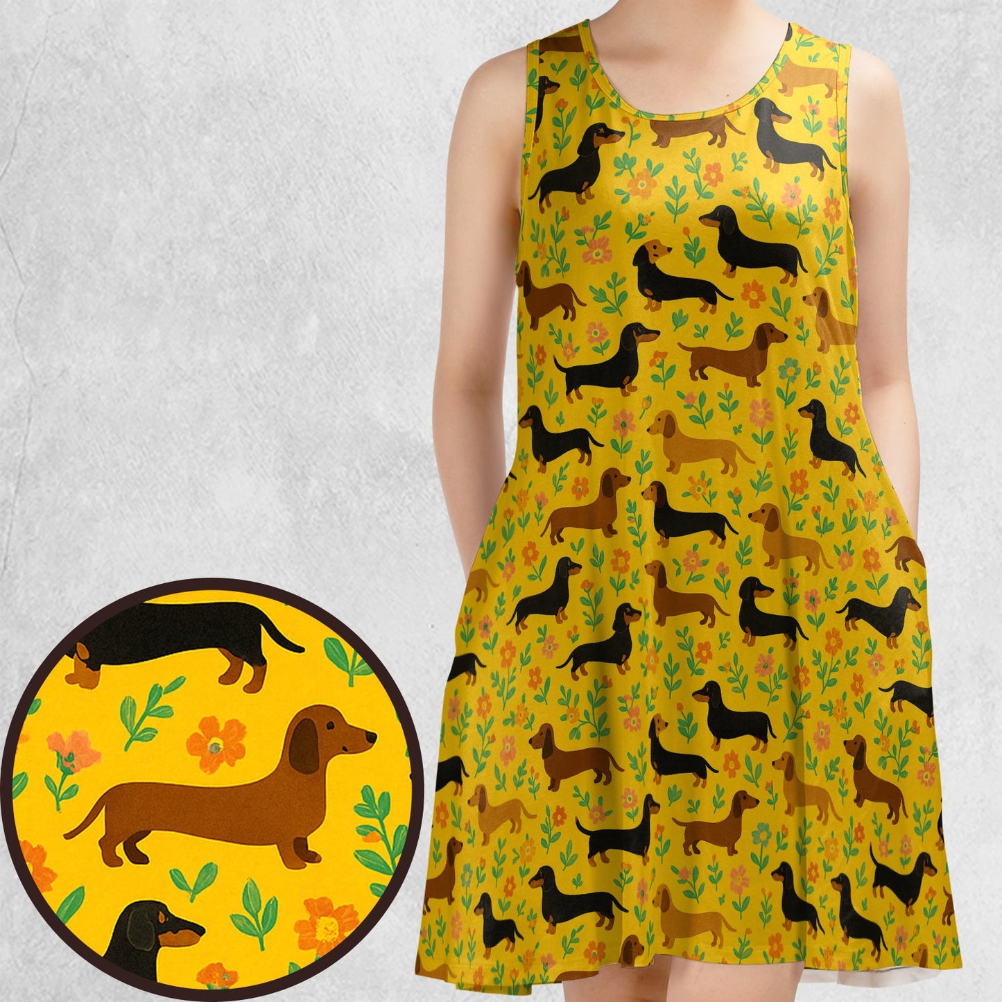 Casual Sleeveless Dress - TQGESJ4T
