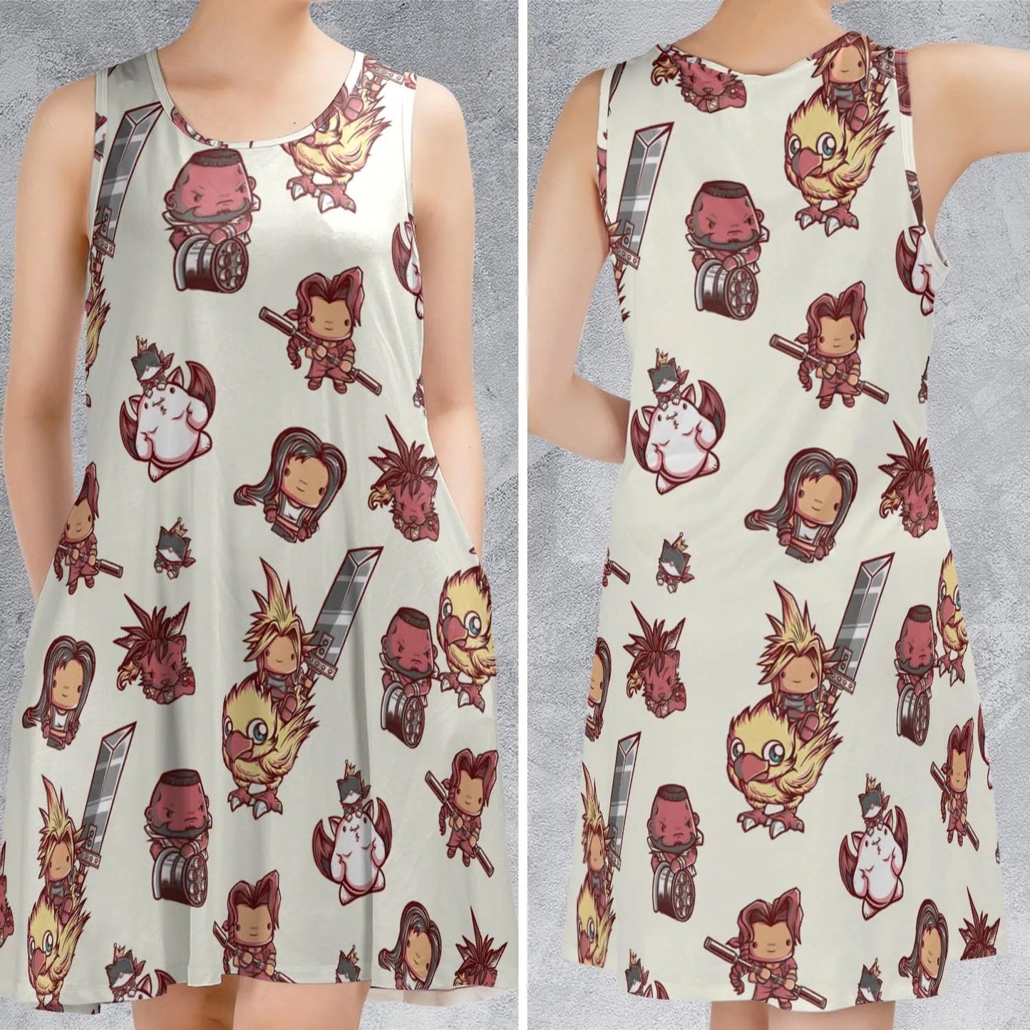 Casual Sleeveless Dress - UJLL2PK2