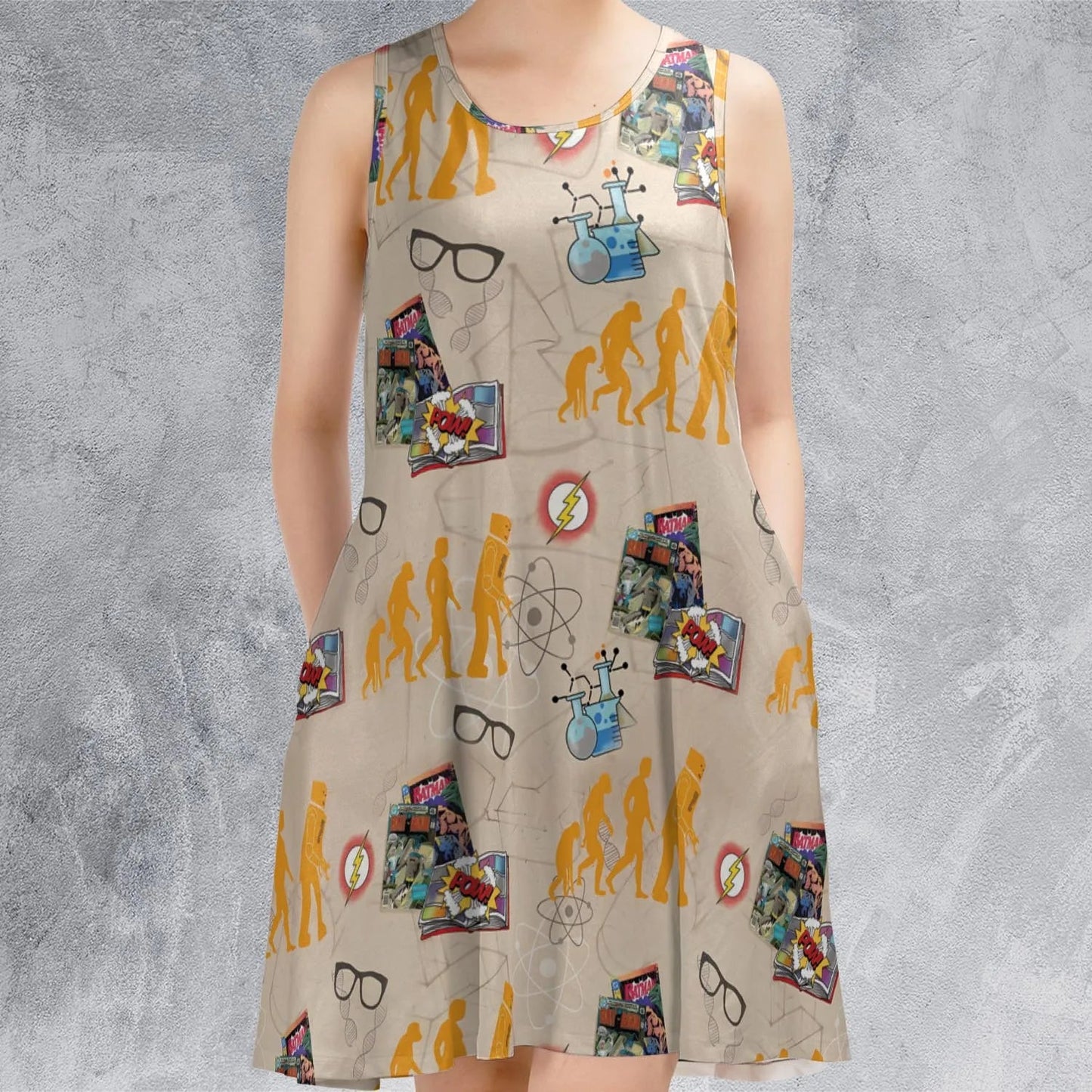 Casual Sleeveless Dress - GXGX1BXD