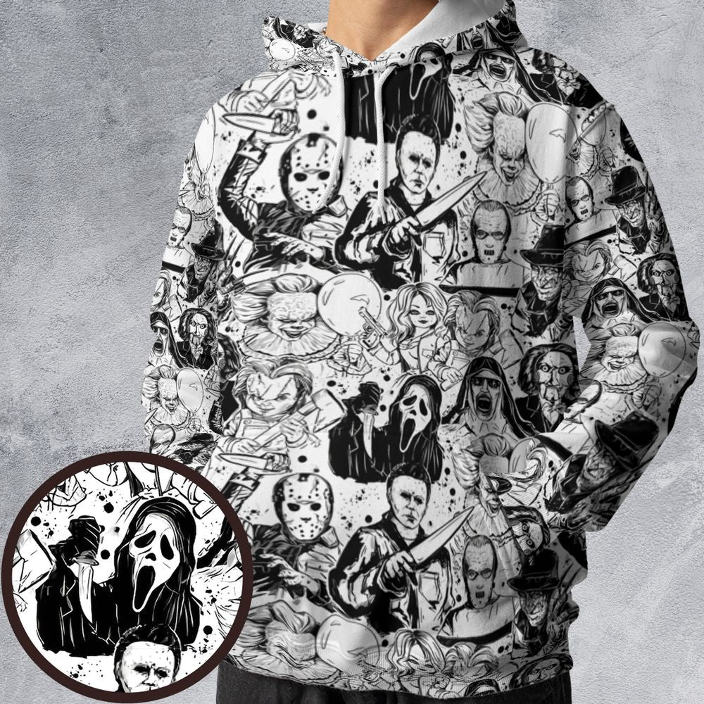 All-over Print Hoodie - EBBD3UZZ -  - 1