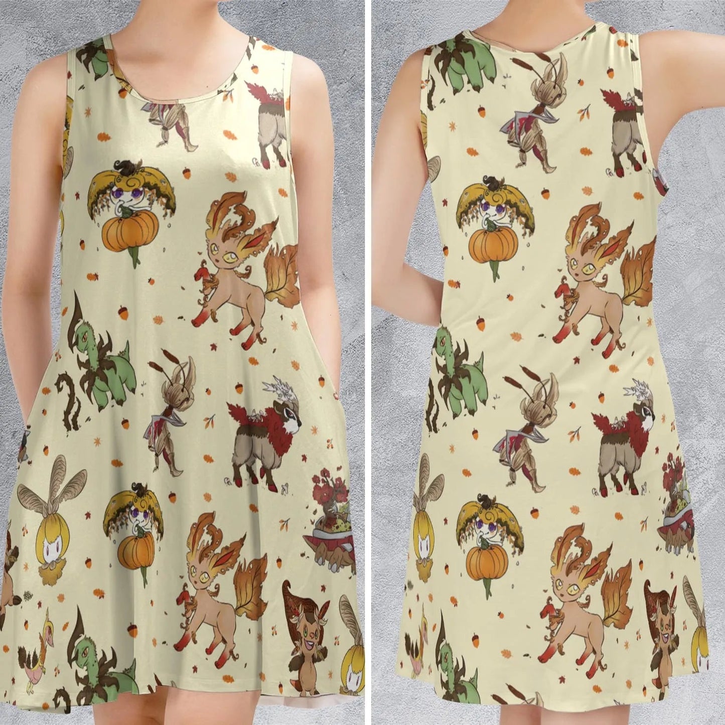 Casual Sleeveless Dress - ZQRTUZ4Q