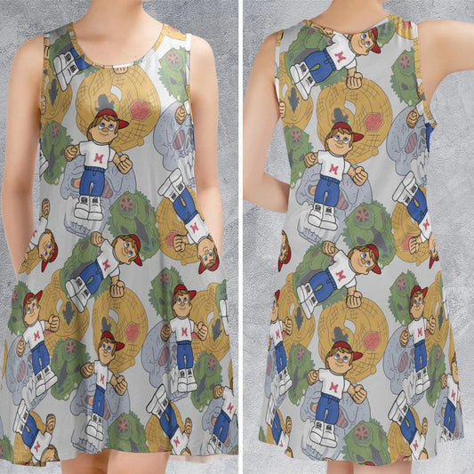 Casual Sleeveless Dress - 1RV1QC6P