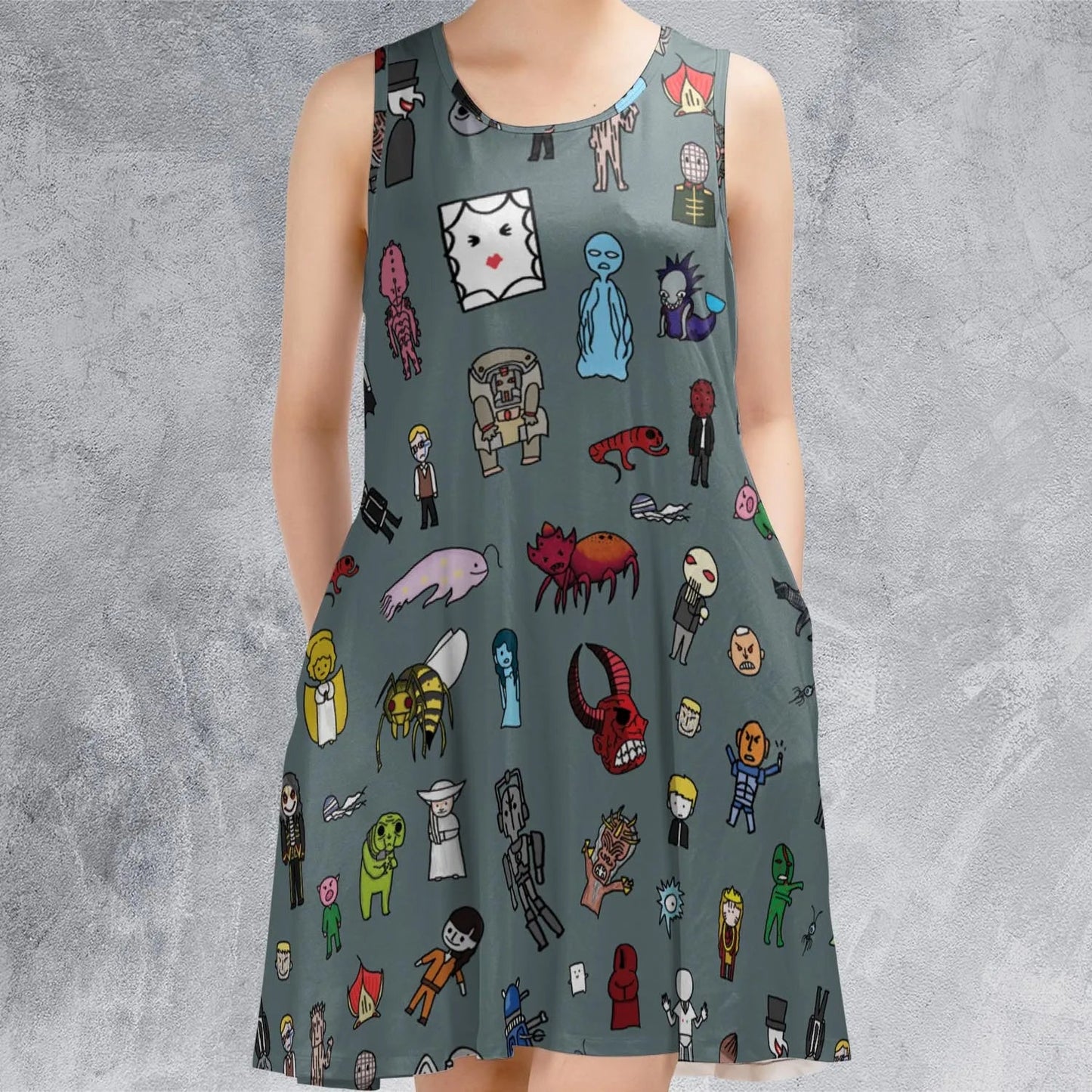 Casual Sleeveless Dress - CPENS4RT