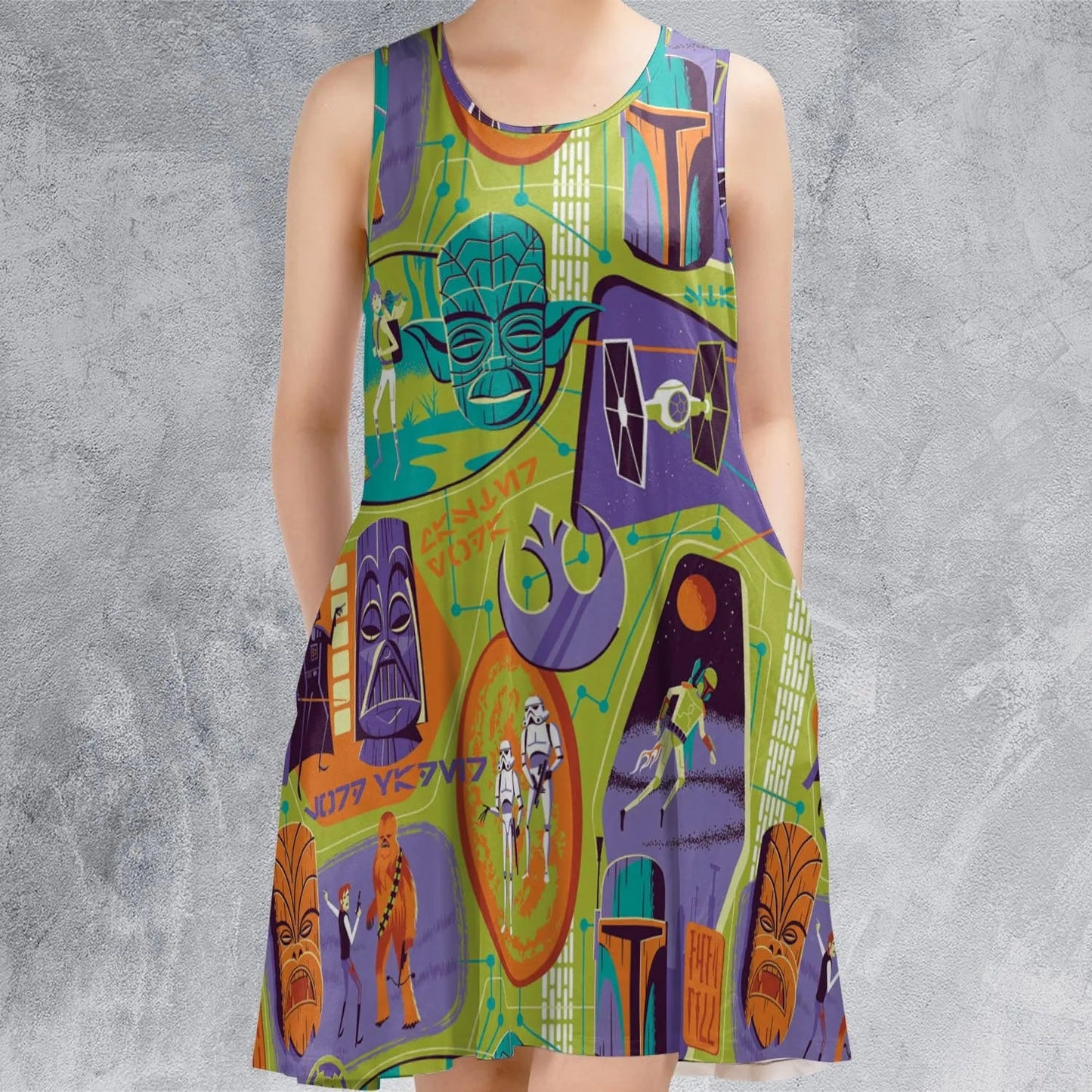 Casual Sleeveless Dress - K587F77R