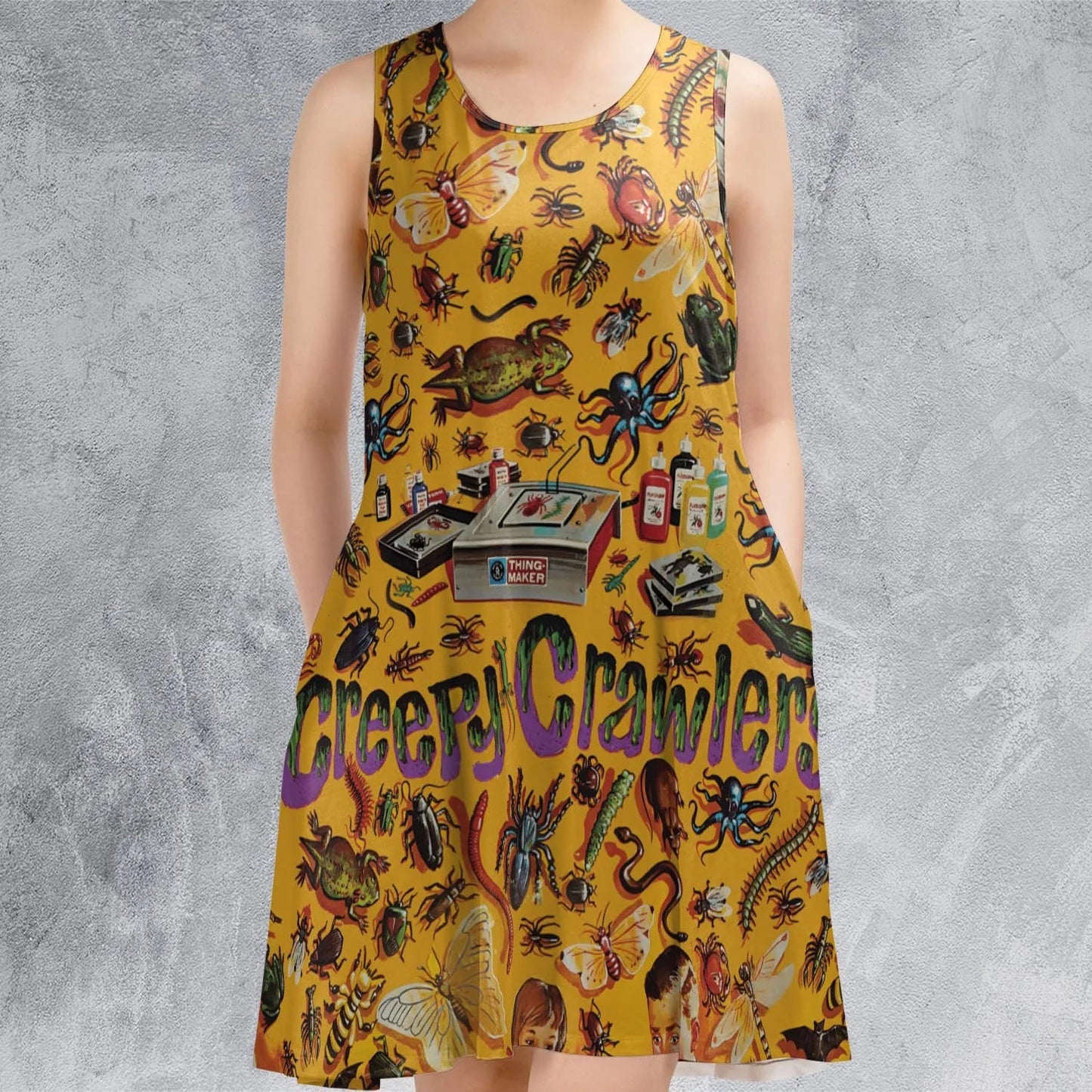 Casual Sleeveless Dress - 5FJUQX3S
