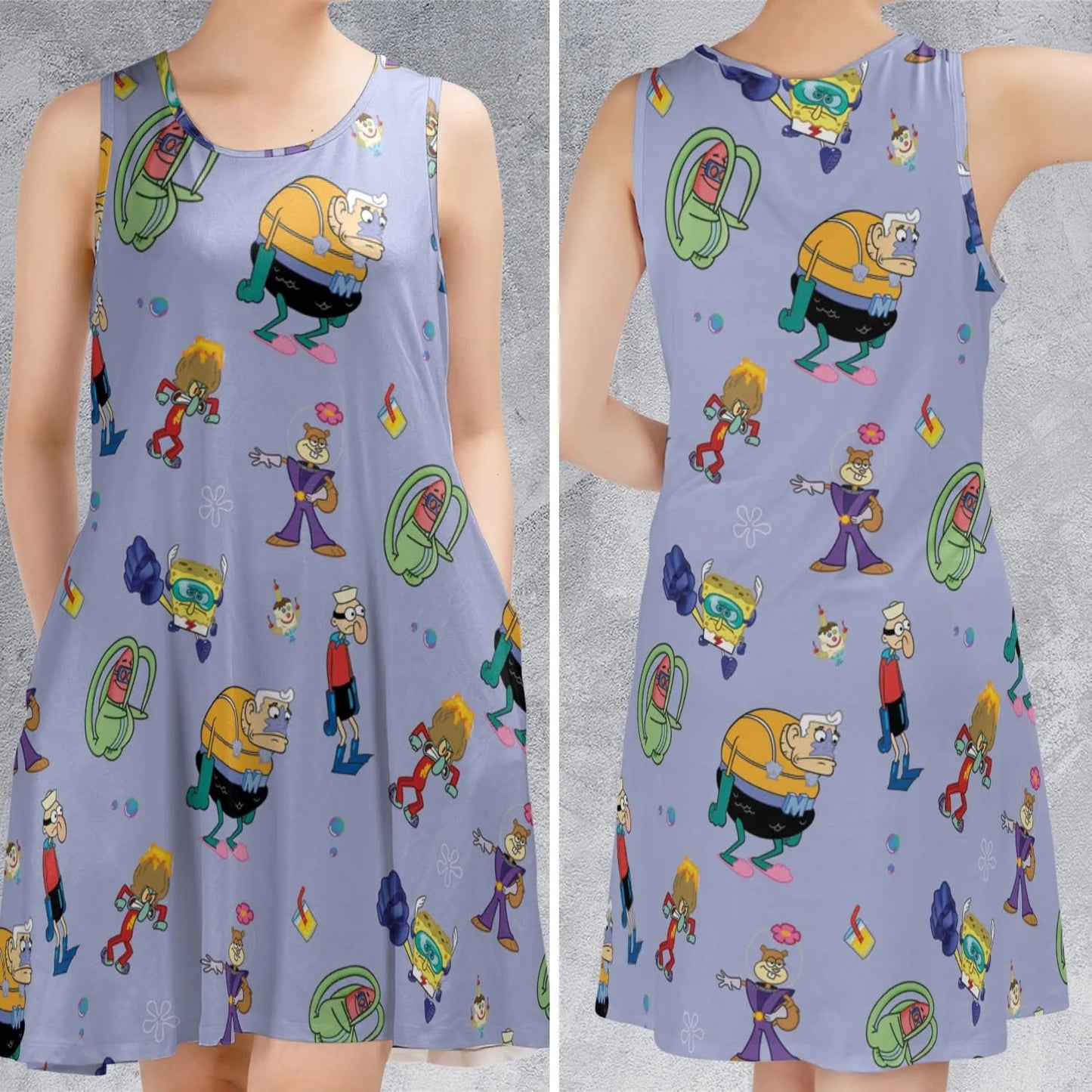 Casual Sleeveless Dress - 33F3CNF2