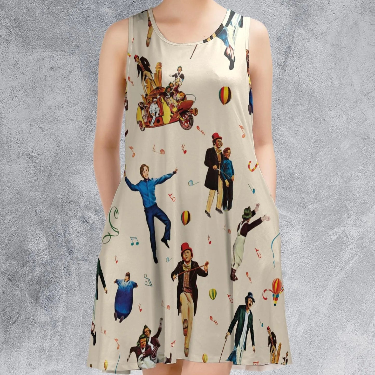Casual Sleeveless Dress - 82RU1EUJ