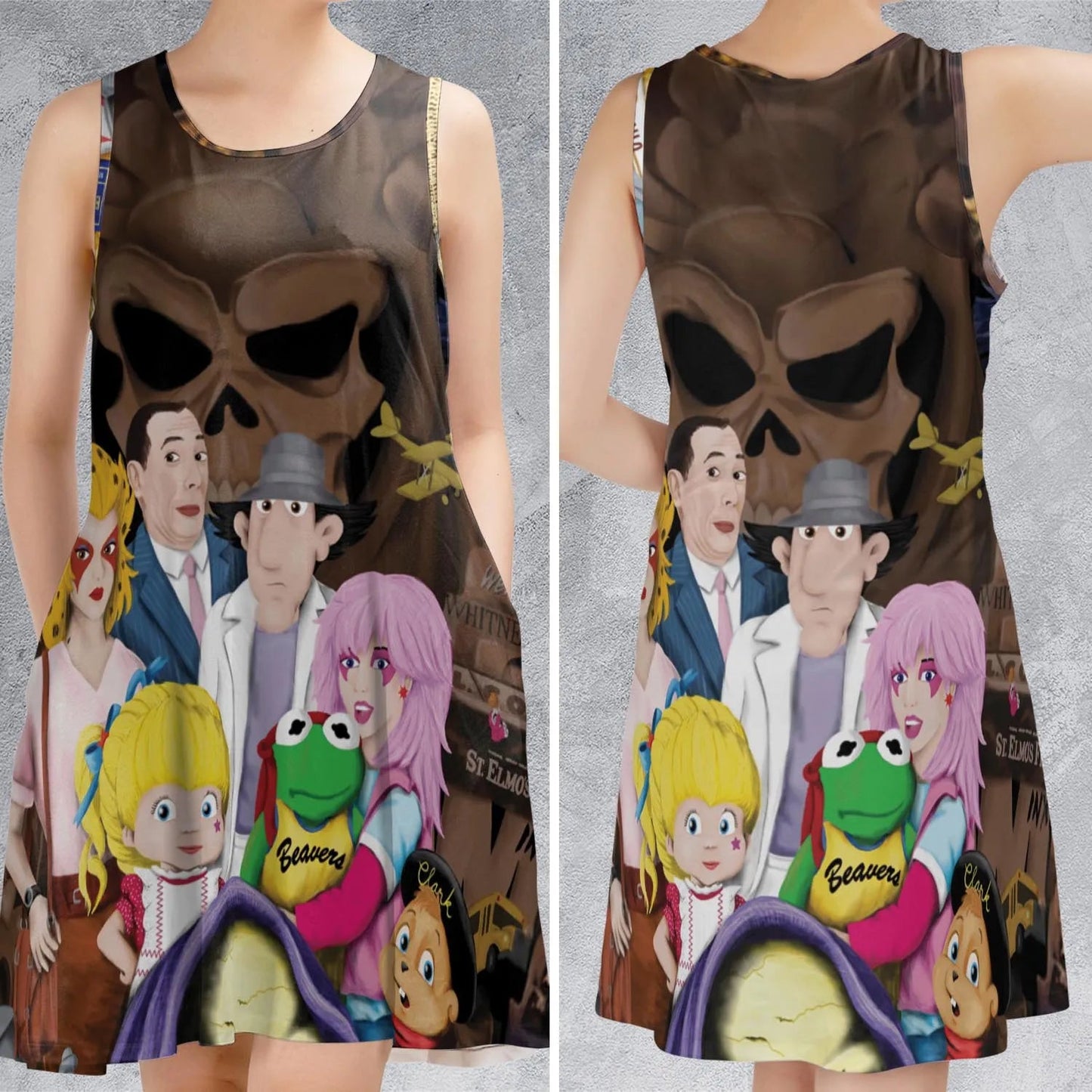 Casual Sleeveless Dress - 1D8QVBQ2