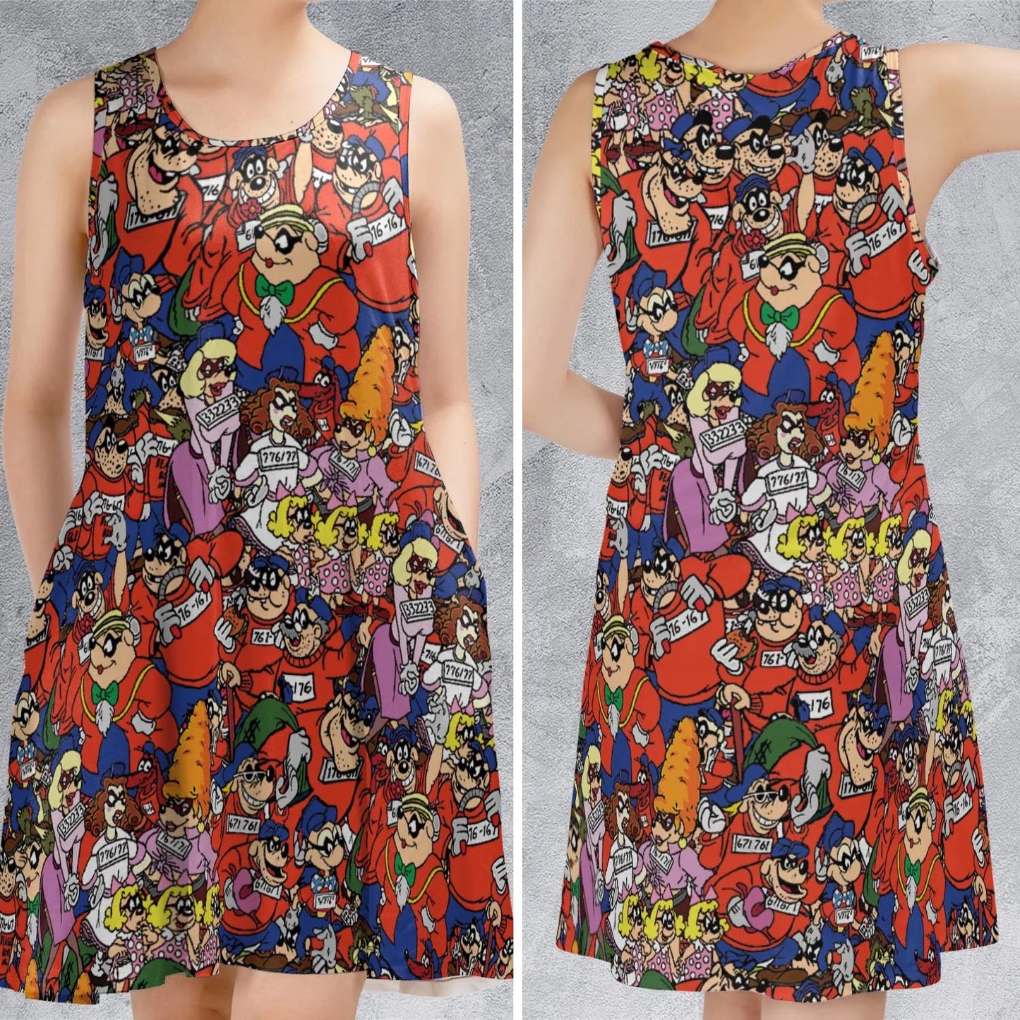 Casual Sleeveless Dress - 92RTSN2R