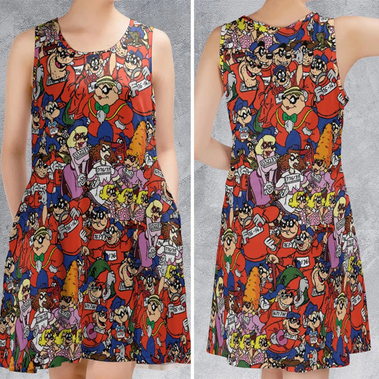 Casual Sleeveless Dress - 92RTSN2R