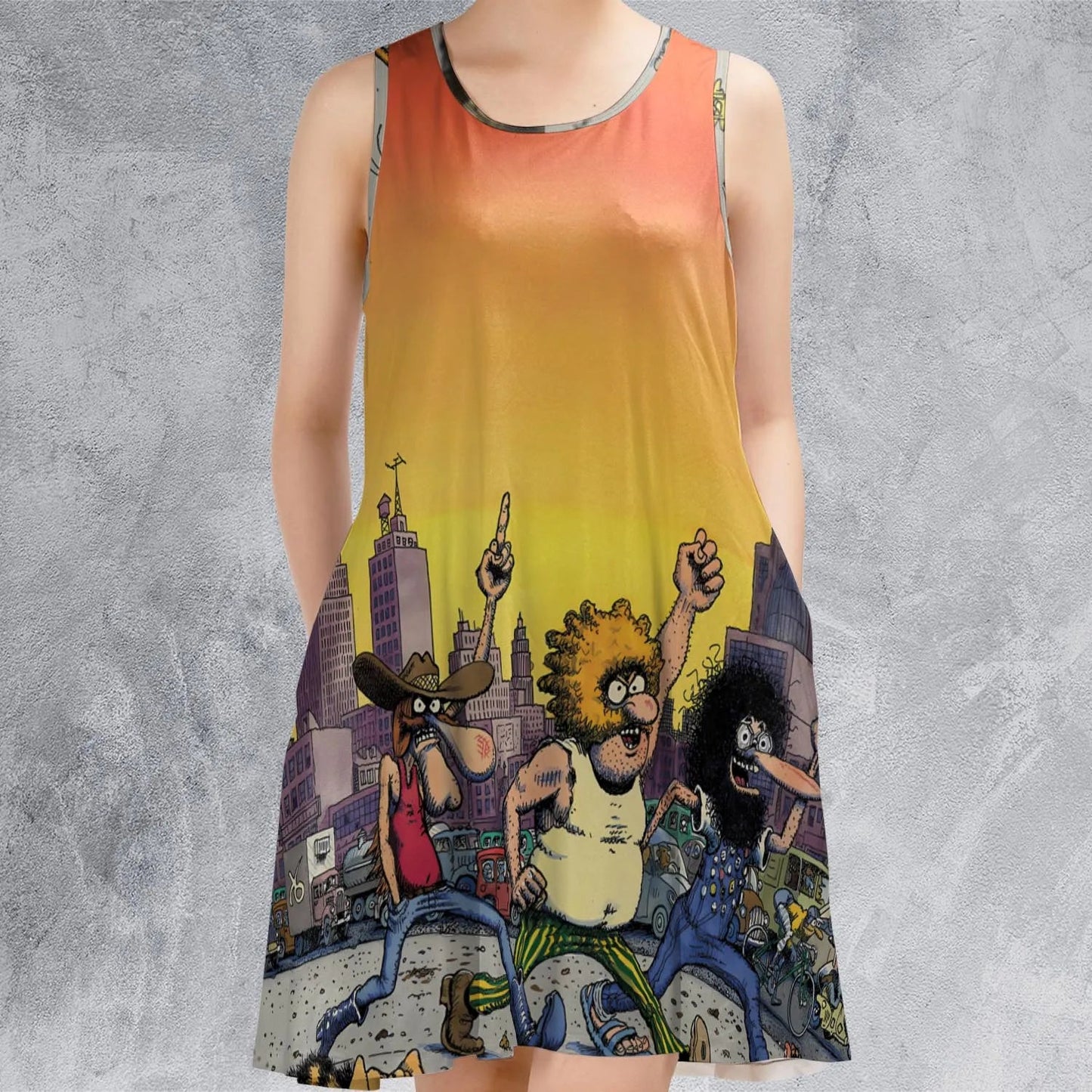 Casual Sleeveless Dress - 5T2SGFHJ