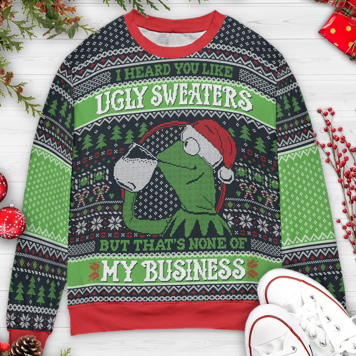 Ugly Christmas Sweatshirt - 82ENRYDL