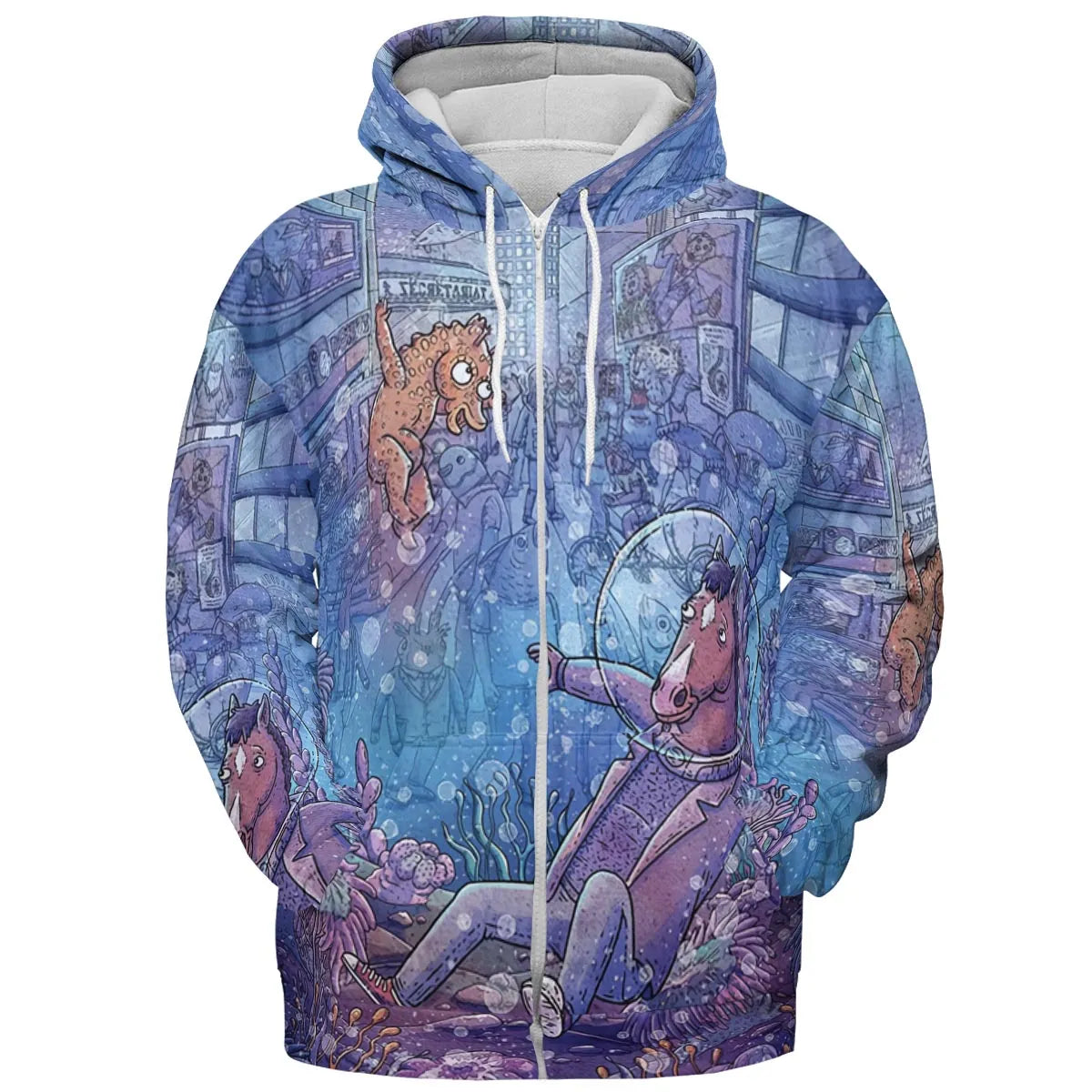 Full Print Hoodie - AZ6B93FG
