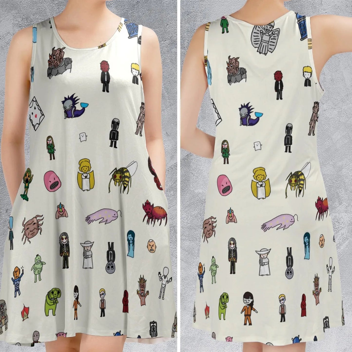 Casual Sleeveless Dress - BRAAXEXR