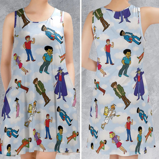 Casual Sleeveless Dress - 4AAQTCJN