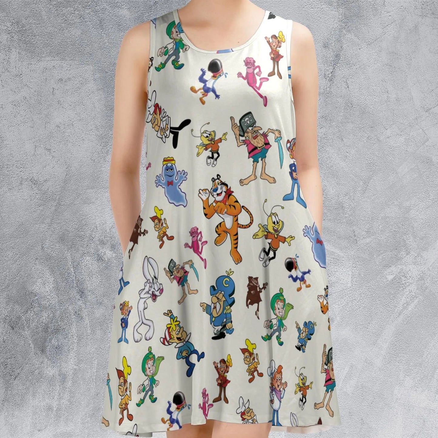 Casual Sleeveless Dress - HT2CK48R
