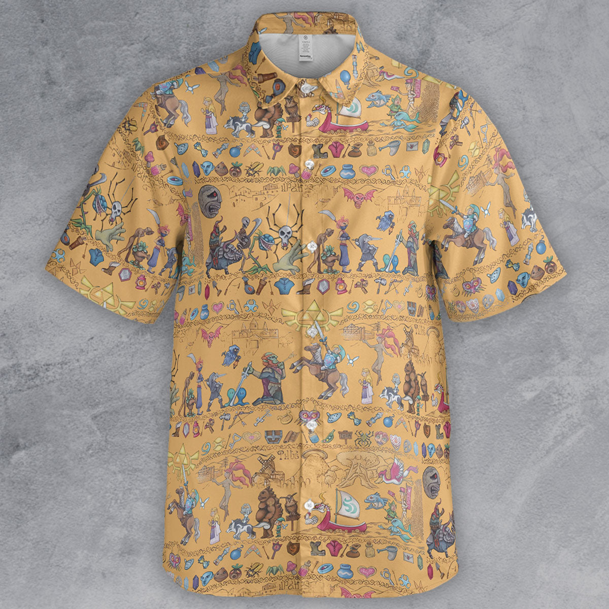 Short Sleeve Button Shirt - CZDSKYXL