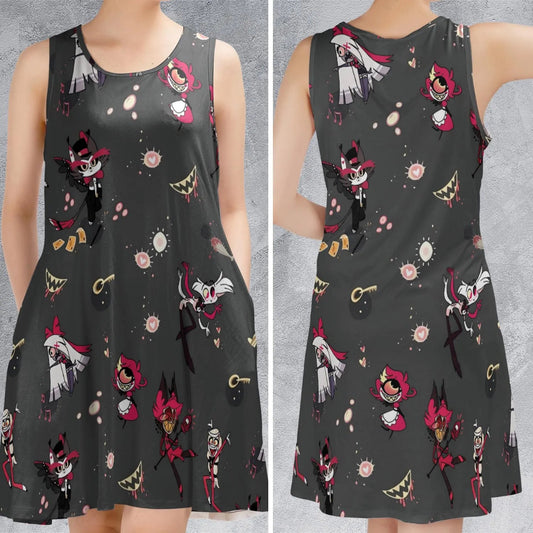 Casual Sleeveless Dress - 1HRRHN4D