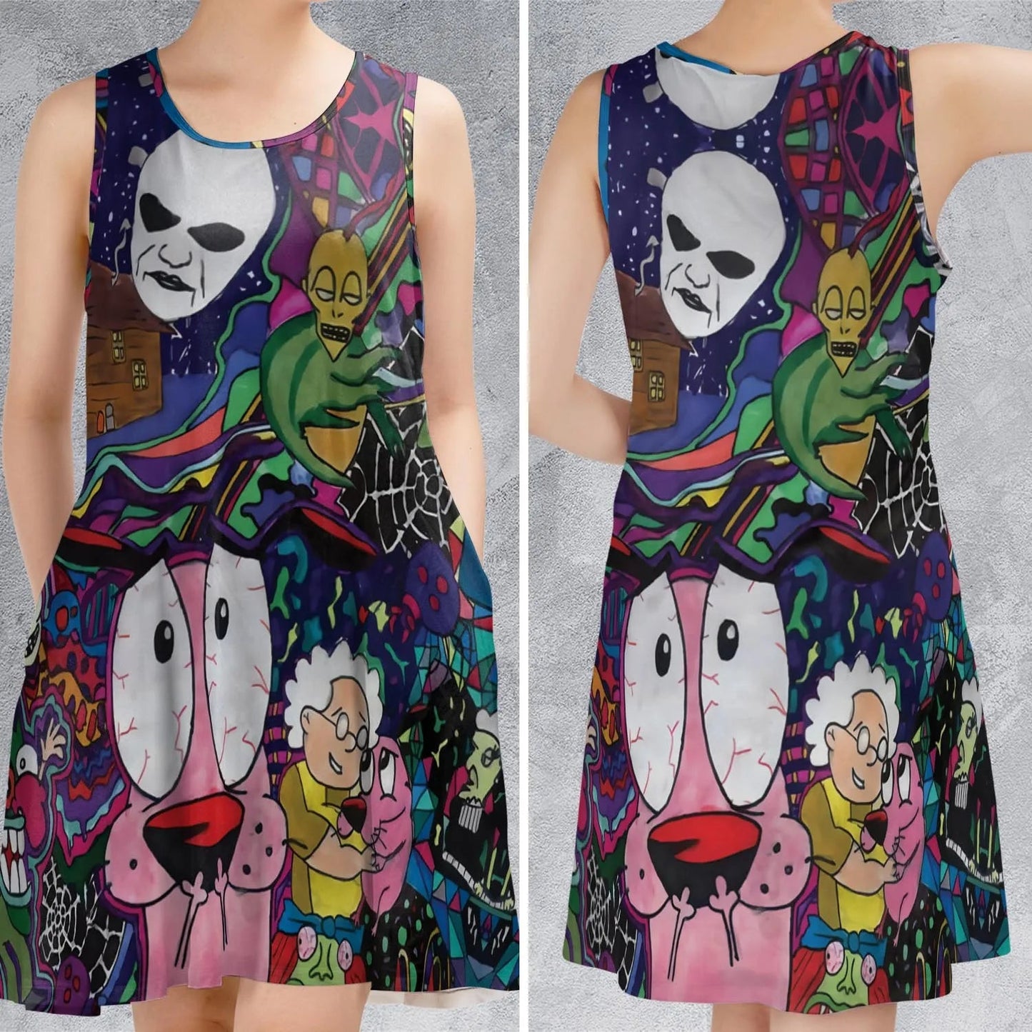 Casual Sleeveless Dress - 5Z3UZFHR