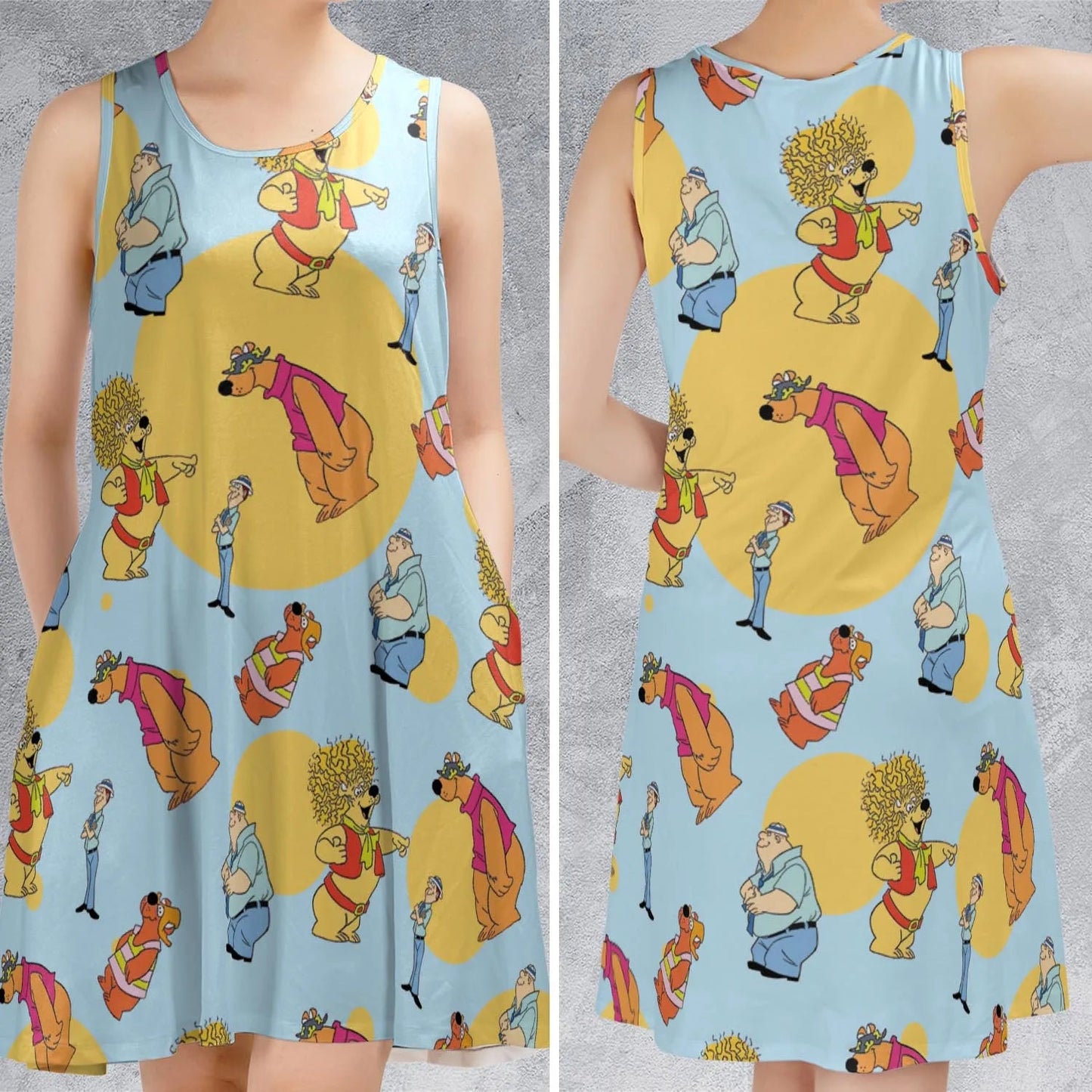 Casual Sleeveless Dress - H3HFATNM