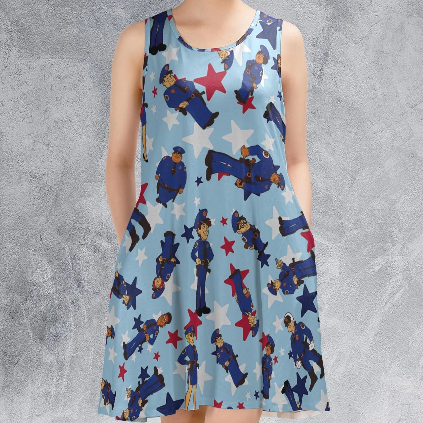 Casual Sleeveless Dress - A63HRTNJ