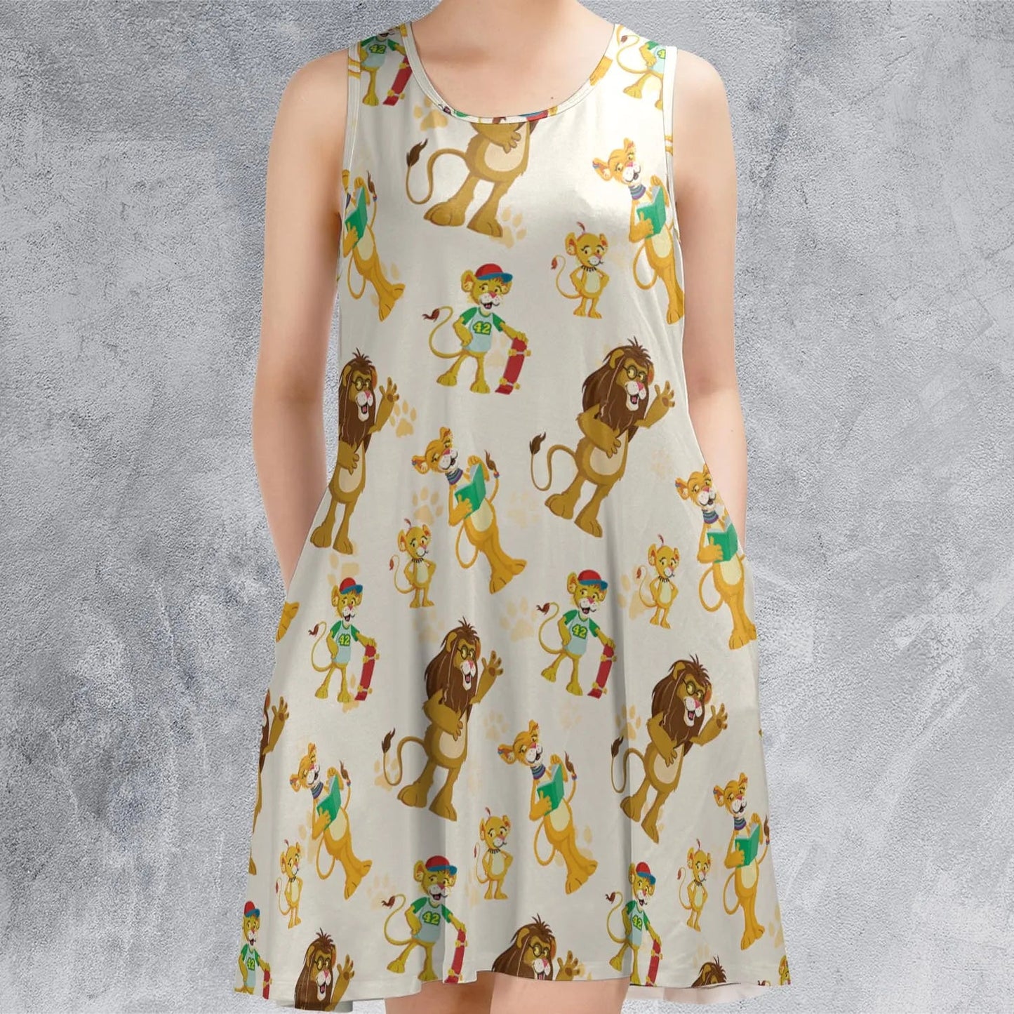 Casual Sleeveless Dress - X9GUX2F6