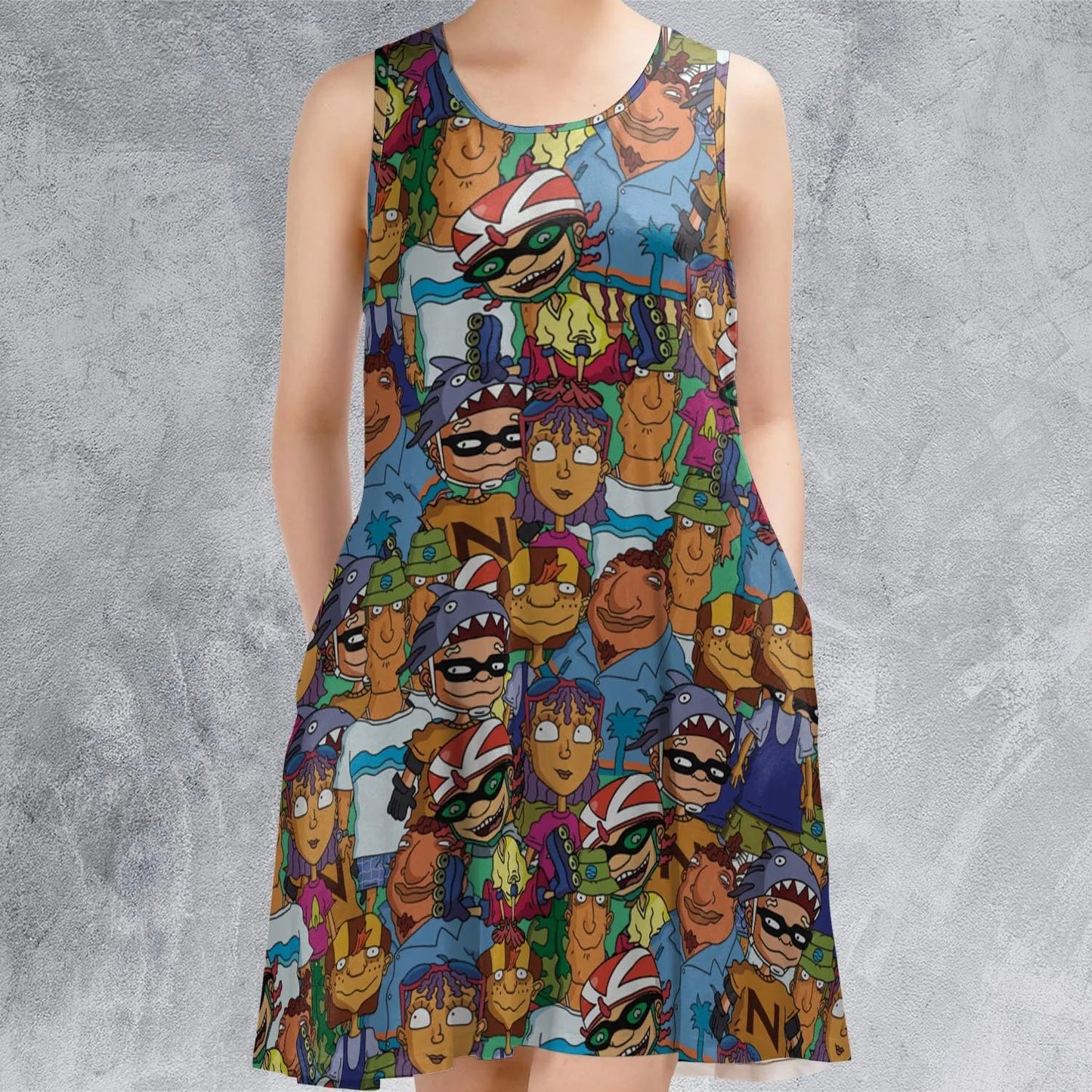 Casual Sleeveless Dress - 8M9GWZGH