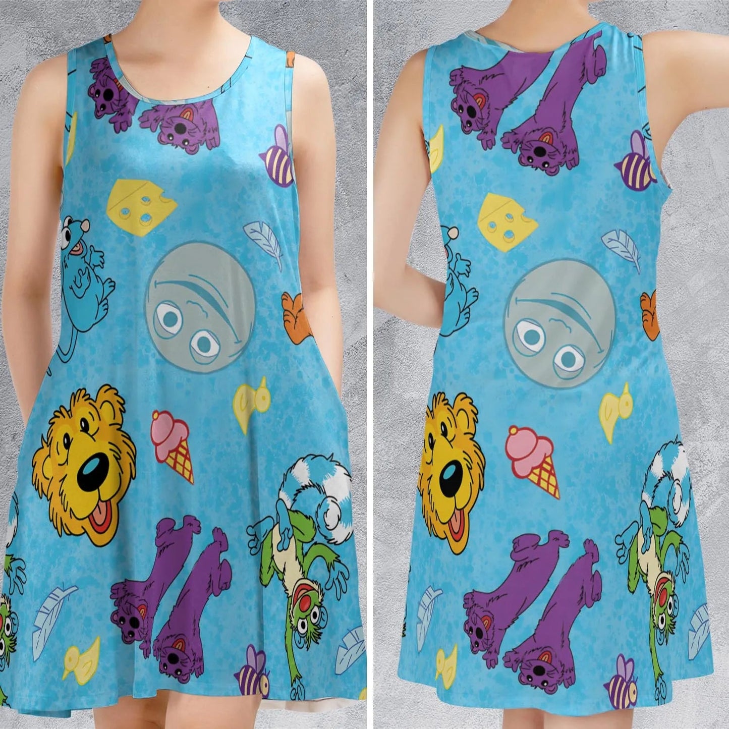 Casual Sleeveless Dress - KAJ56V4B