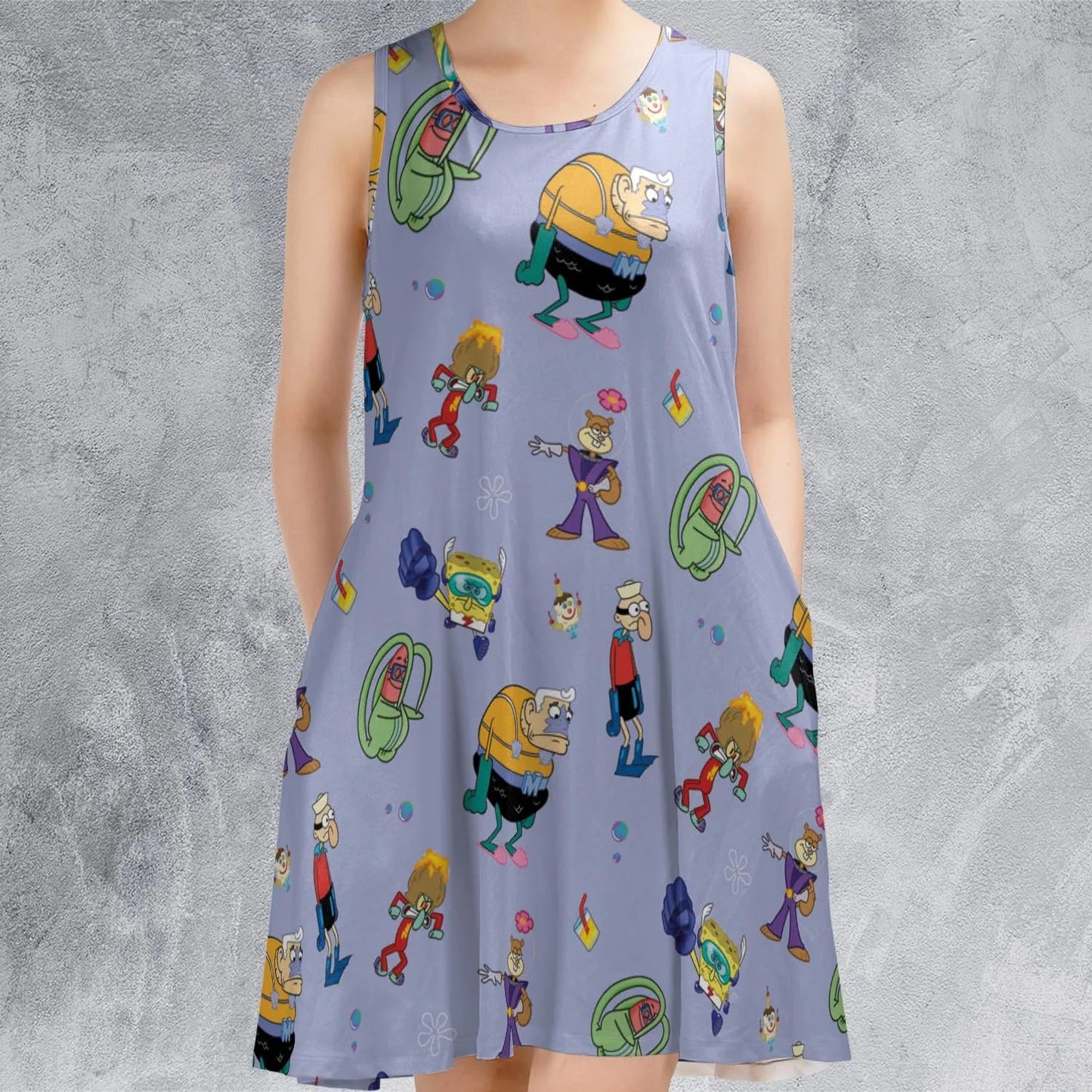 Casual Sleeveless Dress - 33F3CNF2