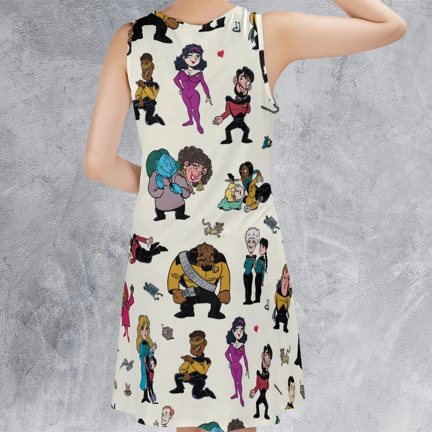 Casual Sleeveless Dress - PL6FWEJS