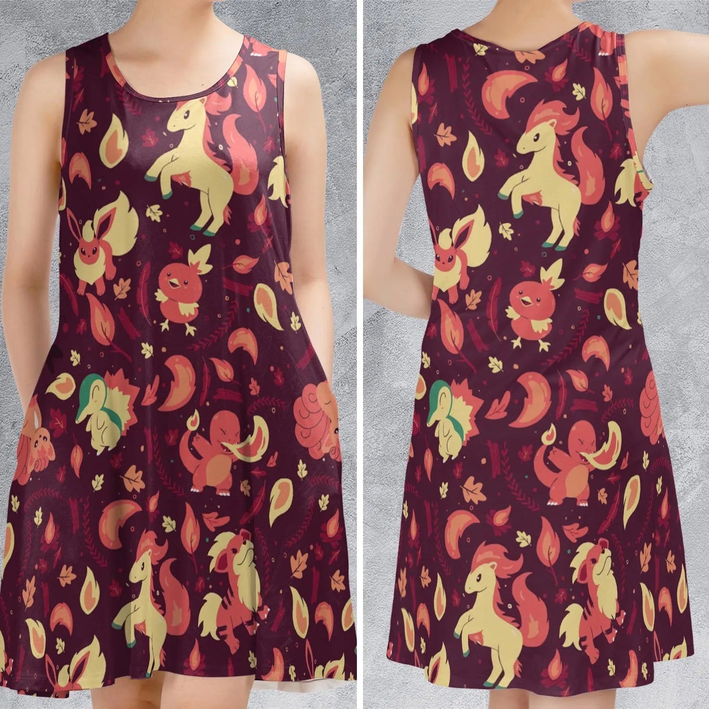 Casual Sleeveless Dress - JND69ZEP