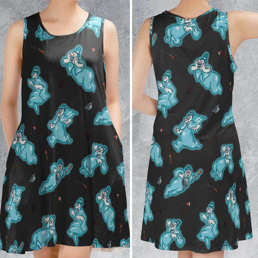 Casual Sleeveless Dress - CJ1NHA5S