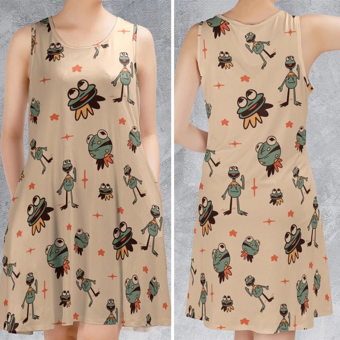 Casual Sleeveless Dress - Q82YCQ4L