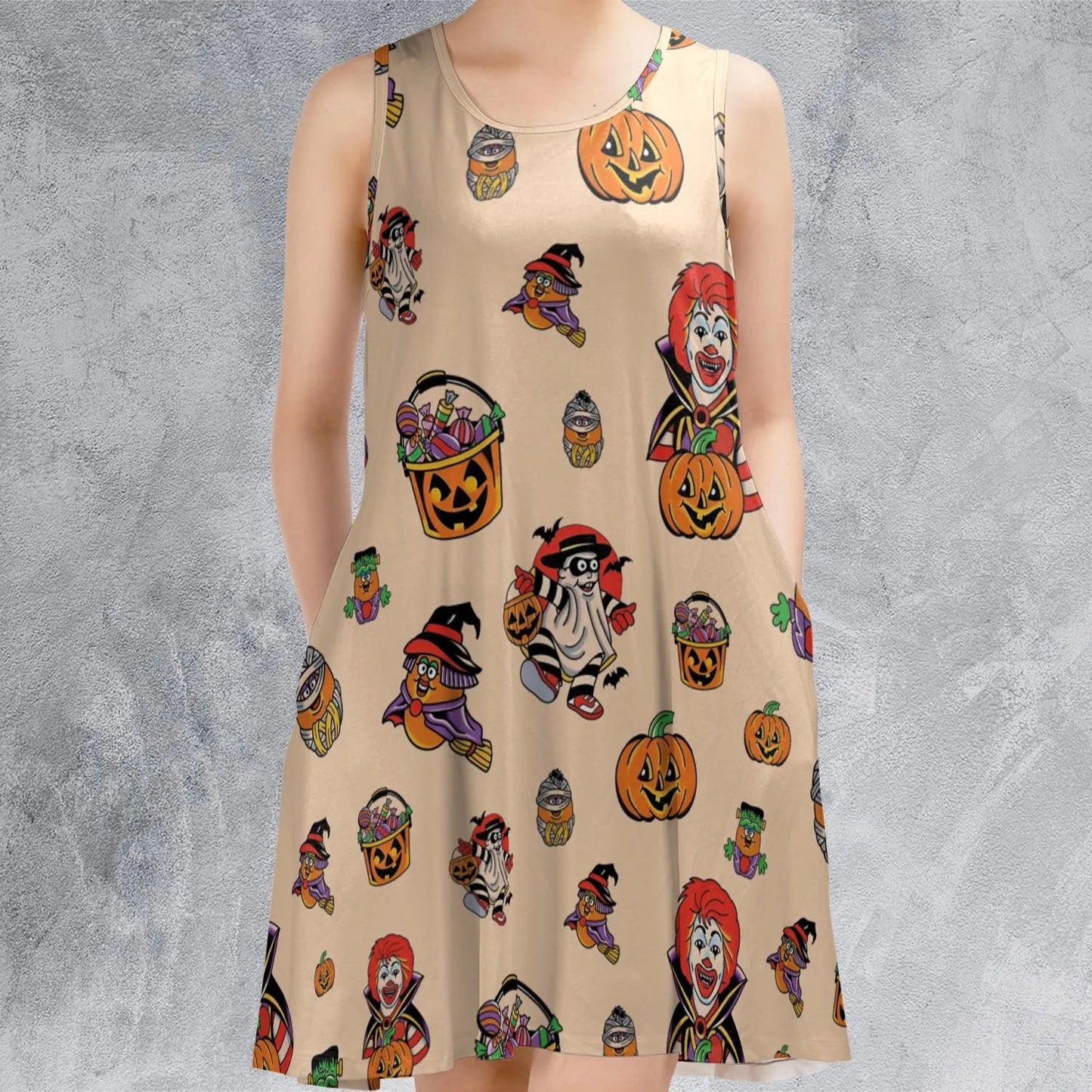Casual Sleeveless Dress - 6TUYGWPJ