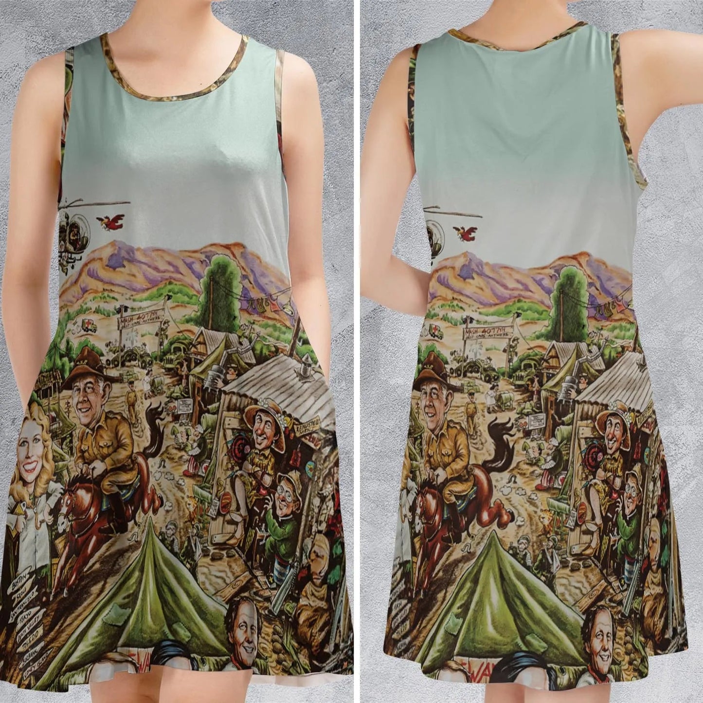 Casual Sleeveless Dress - 2BGRLPUQ