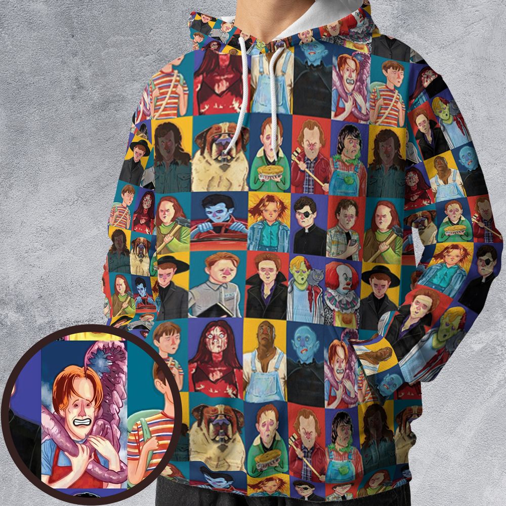 All-over Print Hoodie - EMNQZCVE -  - 1