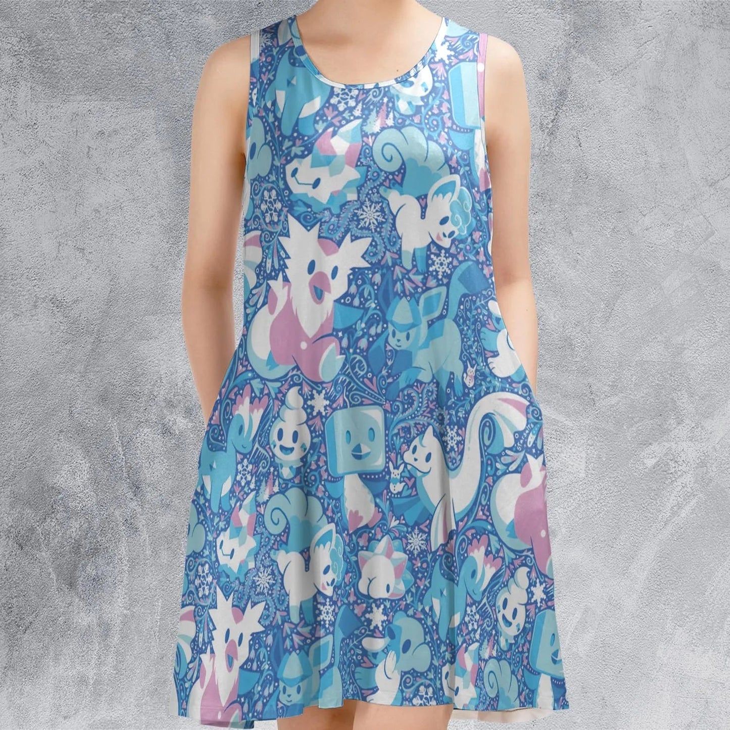 Casual Sleeveless Dress - KJVLSM3Z