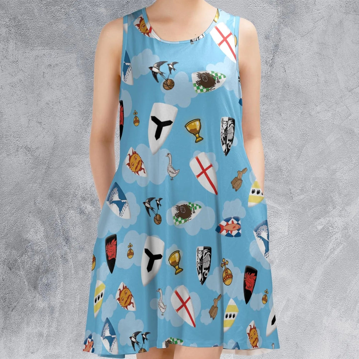 Casual Sleeveless Dress - 4R5WCARQ