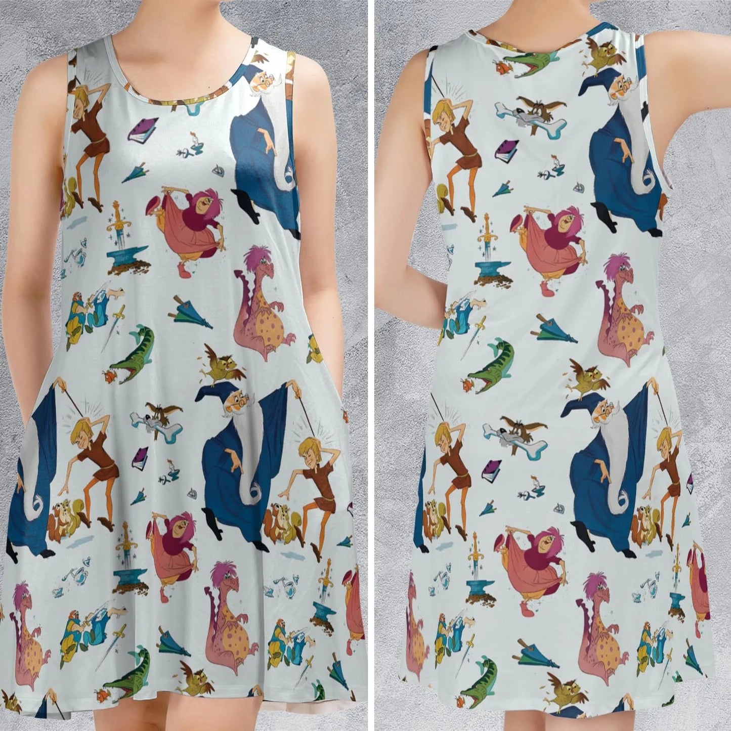 Casual Sleeveless Dress - PKJTFA3E