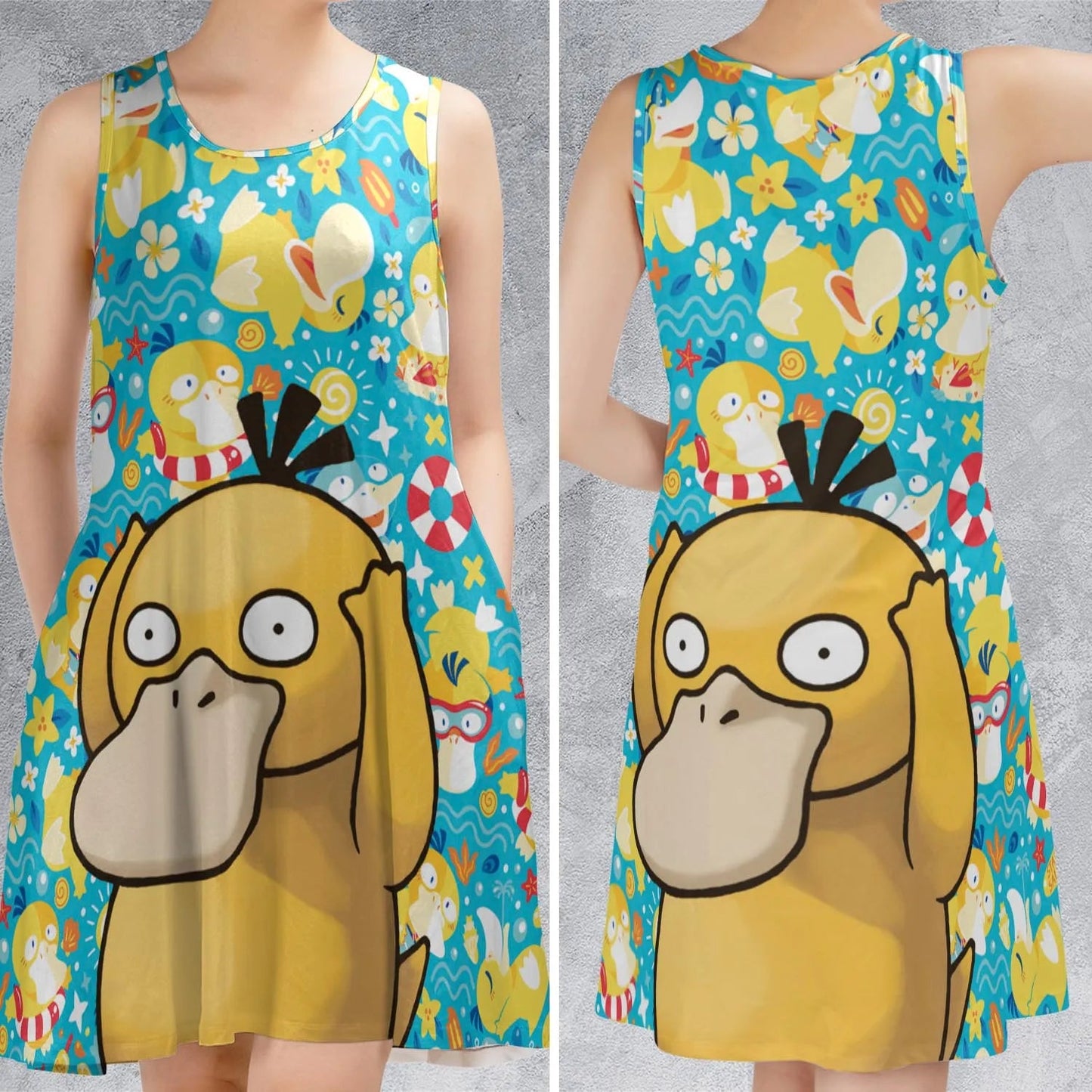 Casual Sleeveless Dress - L1BEN9DF