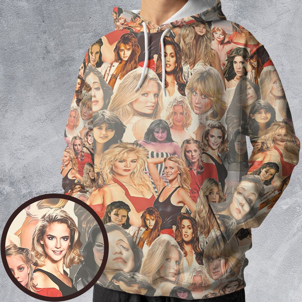 All-over Print Hoodie - XG34UHJ8 -  - 1
