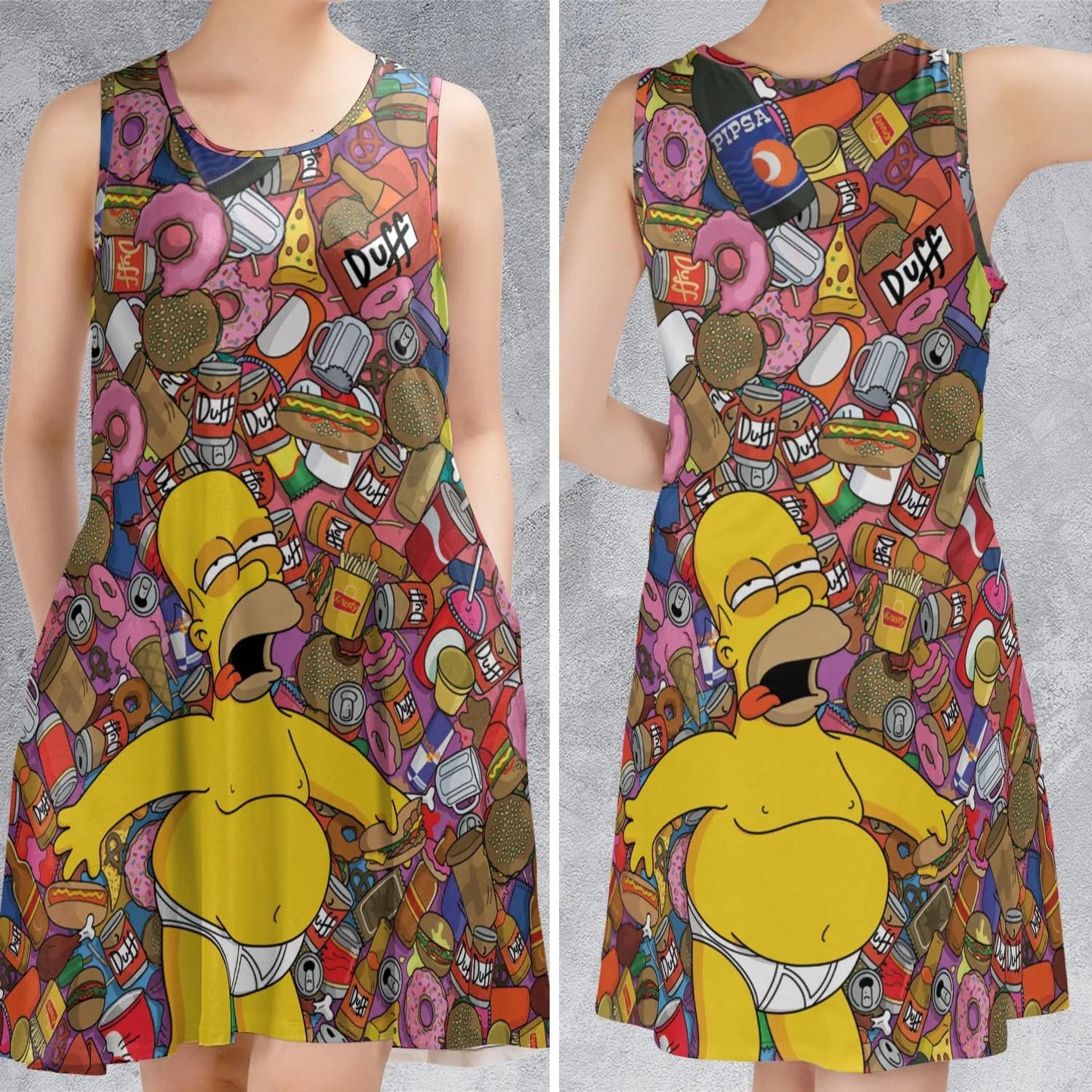 Casual Sleeveless Dress - UJDS2FAU
