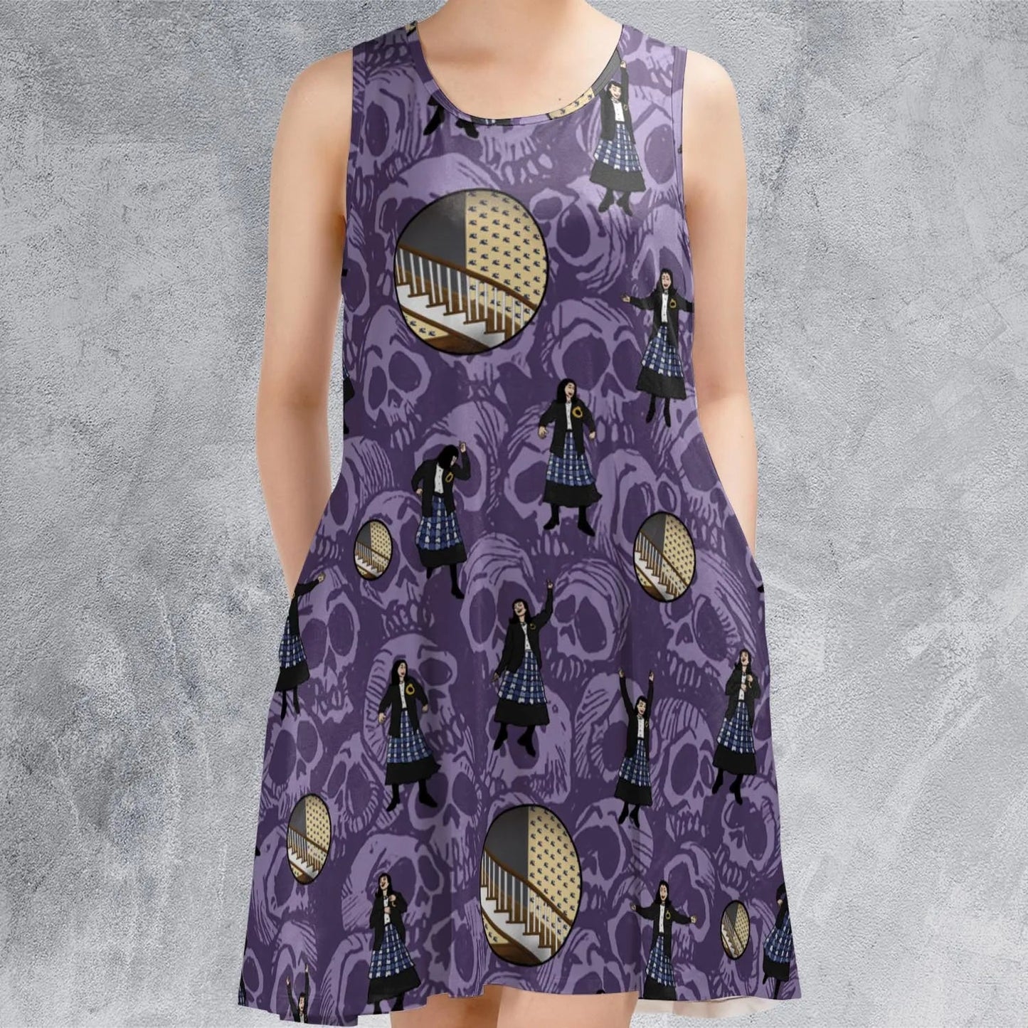 Casual Sleeveless Dress - JKZJRQ3Q