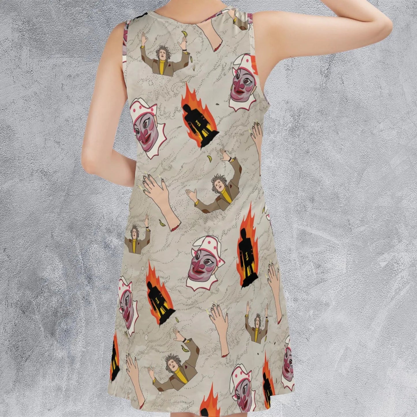 Casual Sleeveless Dress - SRLZNJQ6