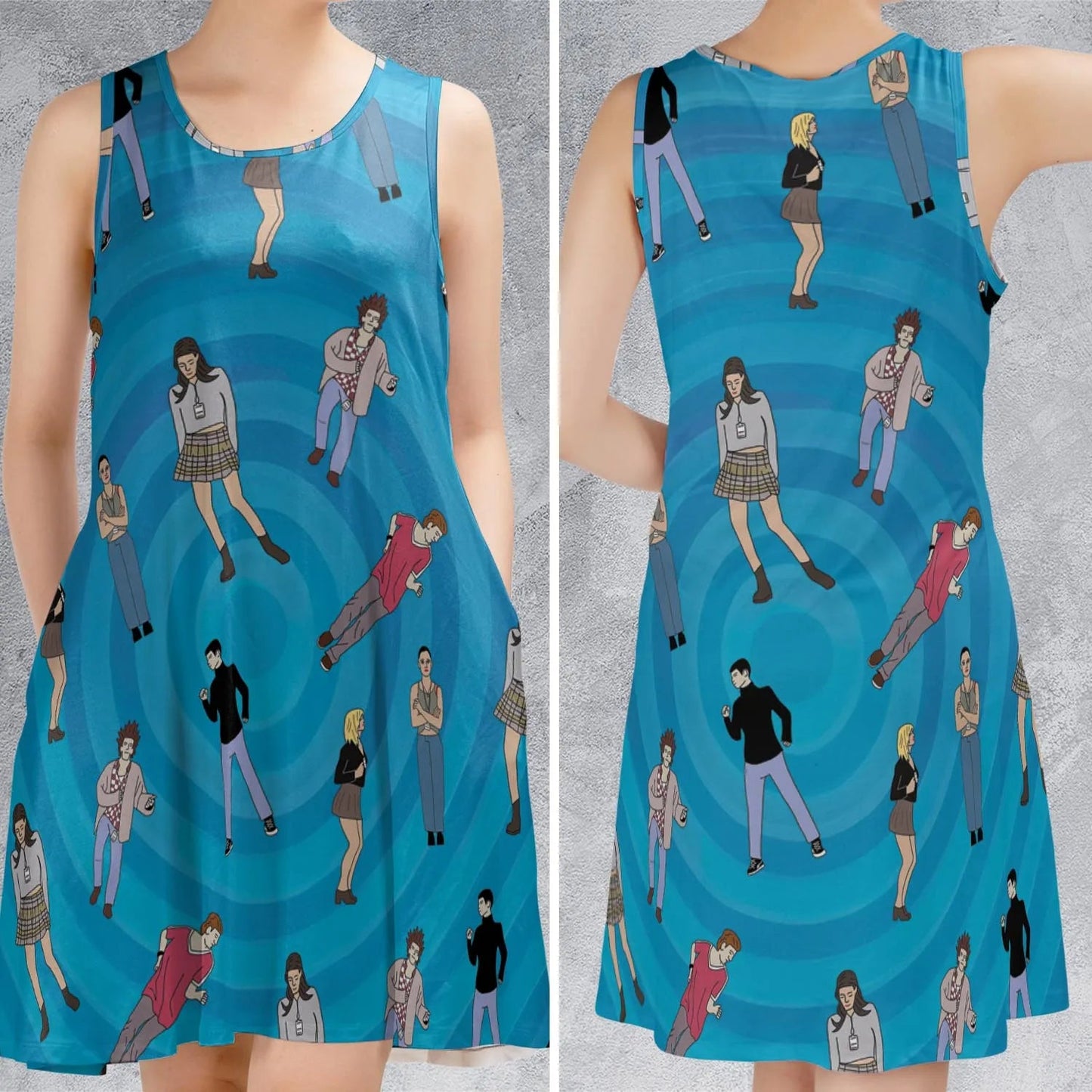 Casual Sleeveless Dress - SRA6JBL5