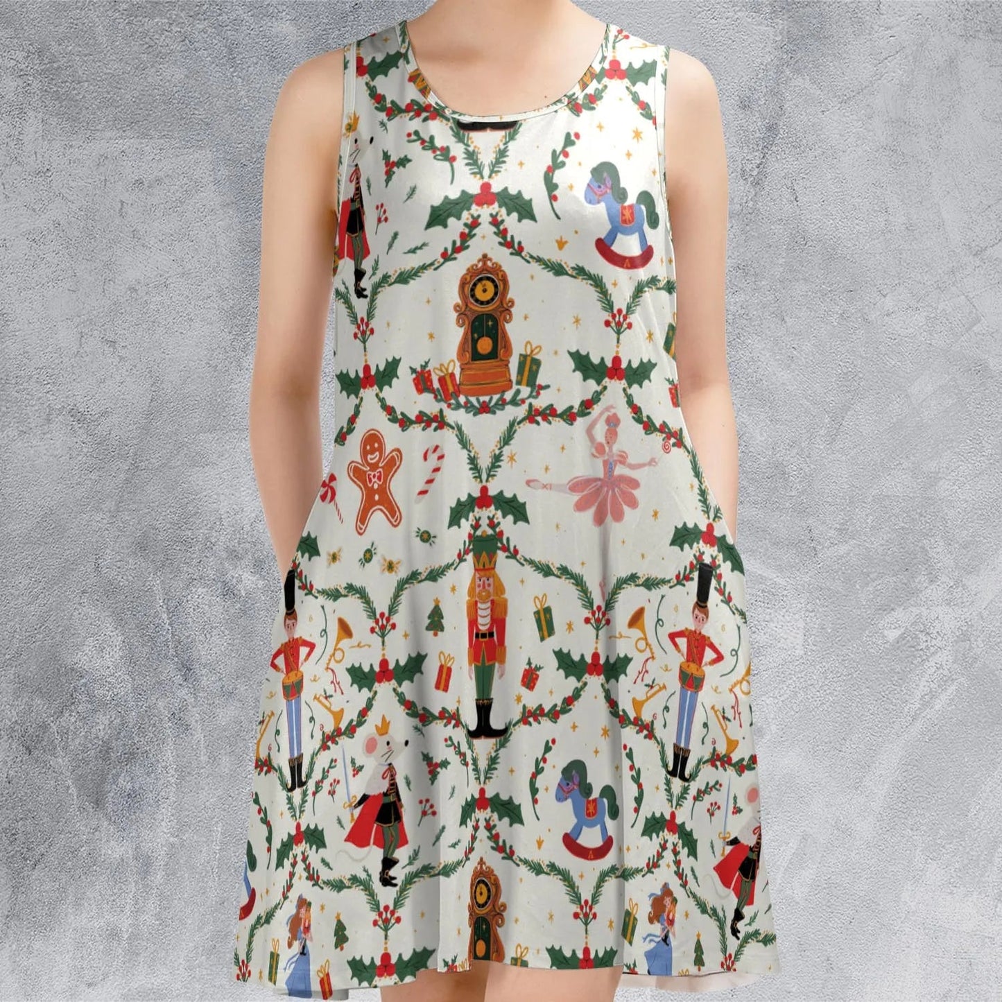 Casual Sleeveless Dress - 5ZAJCC1Z