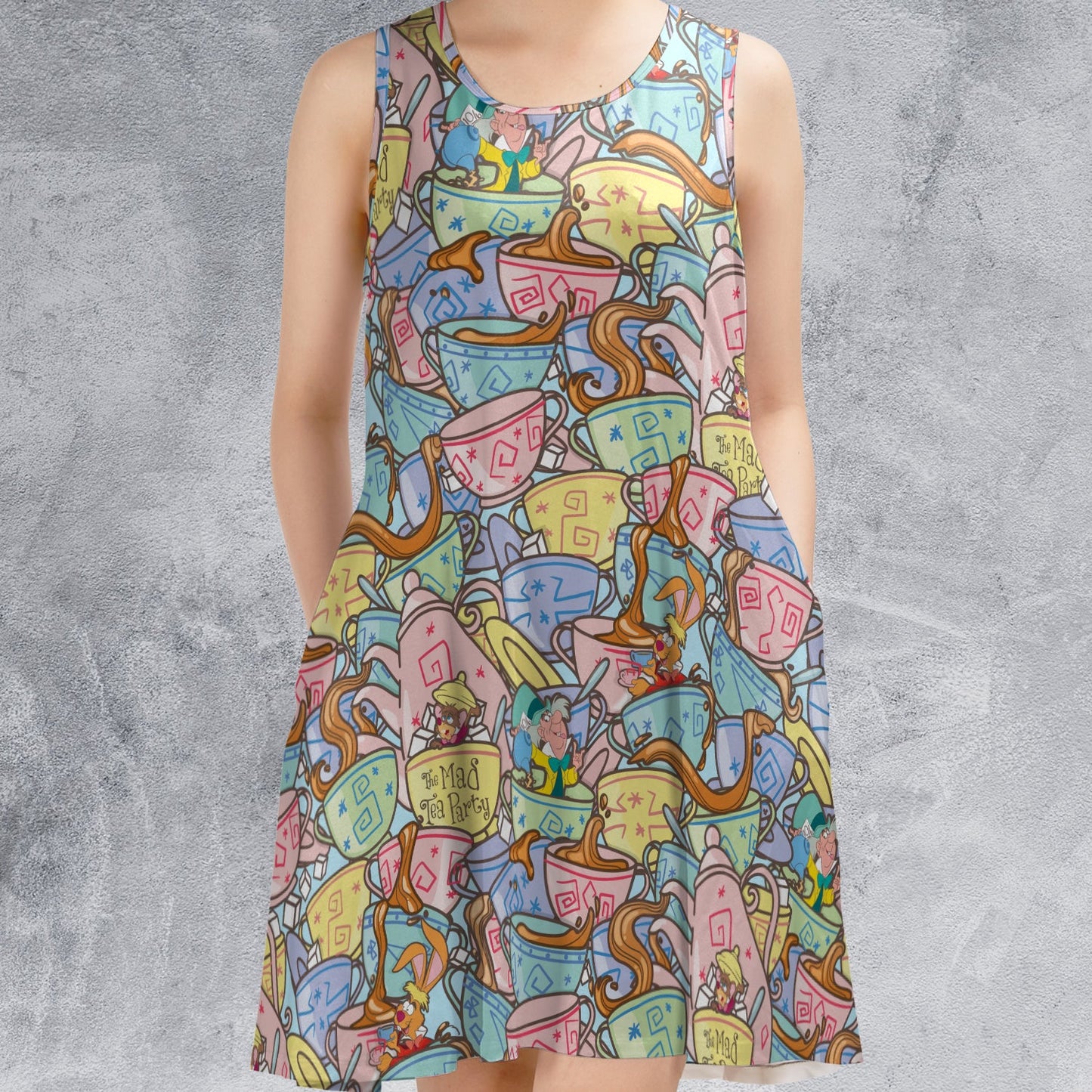 Casual Sleeveless Dress - NUGXFD86