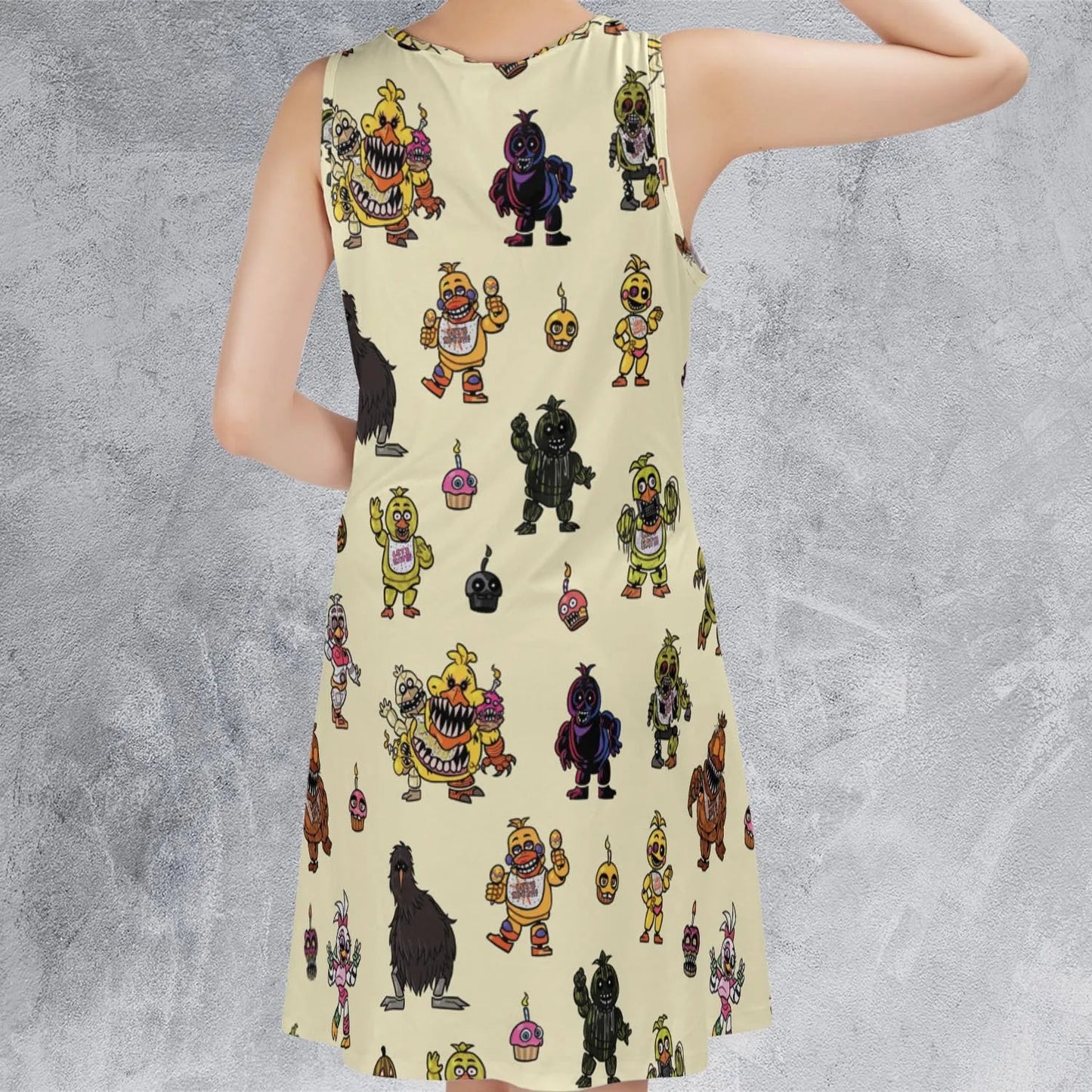 Casual Sleeveless Dress - 7KKB2WRJ