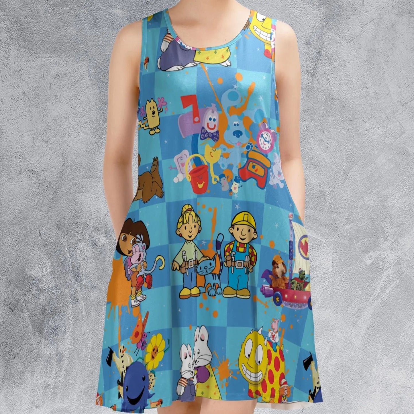 Casual Sleeveless Dress - VRFB8BF4