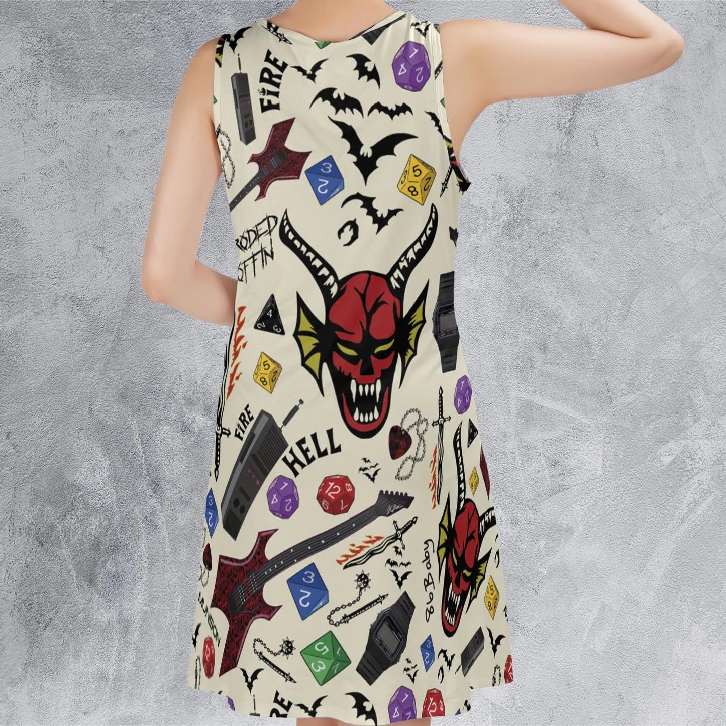 Casual Sleeveless Dress - XW81F3HY